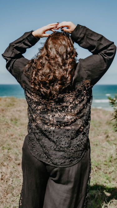 Aphrodite Lace Back Shirt