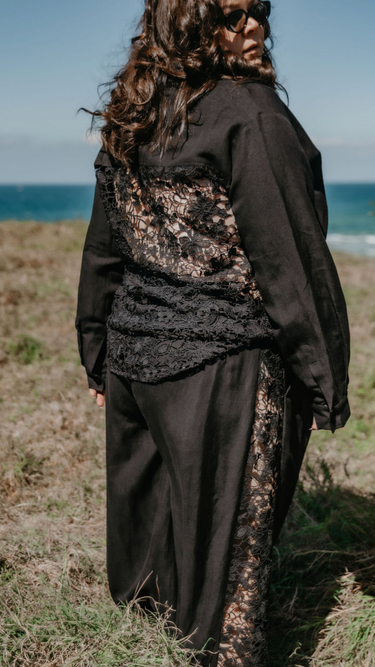 Aphrodite Lace Back Shirt